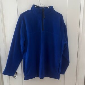 Men's Blue Half-Zip Sweater